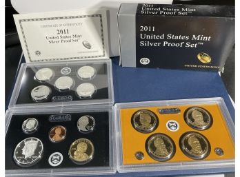 2011 UNITED STATES MINT SILVER PROOF COIN SET IN BOX