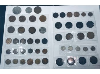 LARGE LOT (52) COINS OF GREAT BRITAIN SPANNING TWO COUNTRIES