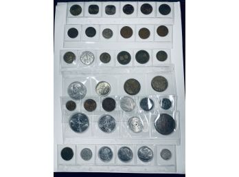 GREAT LOT OF FOREIGN INTERNATIONAL COINS - GREAT MIX
