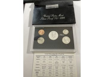 1996 UNITED STATES SILVER PROOF COIN SET IN BOX