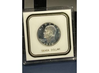 1972-S EISENHOWER PROOF SILVER DOLLAR COIN - IN CASE