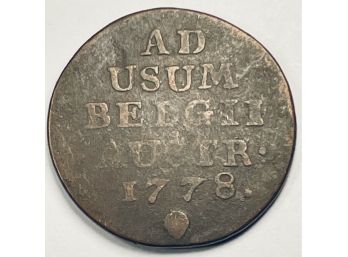 1778 AUSTRIAN LIARD COPPER COIN!