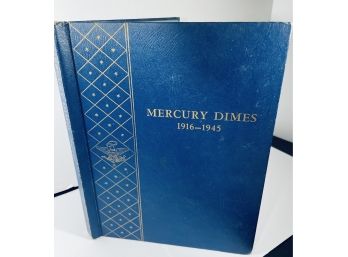 LOT (16) MERCURY SILVER DIME COINS IN WHITMAN COIN ALBUM - INCLUDES RARE DATE 1921!