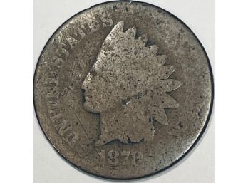 1878 INDIAN HEAD CENT PENNY COIN - RARE KEY DATE!