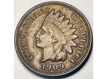 1909 INDIAN HEAD CENT PENNY COIN - RED / BROWN - UNCIRCULATED!