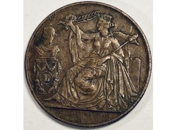 1856 BELGIUM 2 FRANC COMMEMORATIVE COIN - RARE FIND!