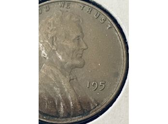 GHOST ERROR COIN - 195? WHEAT CENT PENNY - SEE PICTURES!