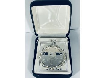 1993 CENTRAL BANK OF RUSSIA 3 ROUBLES 1 OZT .900 SILVER BALLERINA COIN-BU IN BEZEL AND CASE!