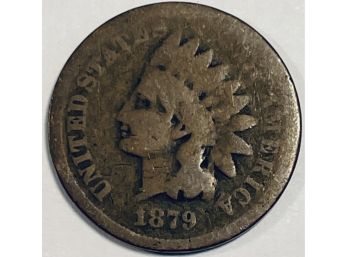 1879 INDIAN HEAD CENT PENNY COIN - SEMI-KEY DATE!