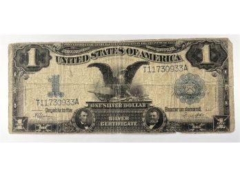 1899 $1 LARGE BLACK EAGLE SILVER CERTIFICATE DATE RIGHT!