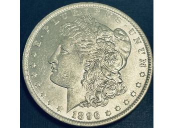 1896 MORGAN SILVER DOLLAR COIN - XF!