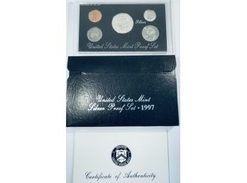 1997 UNITED STATES MINT SILVER PROOF COIN SET IN BOX