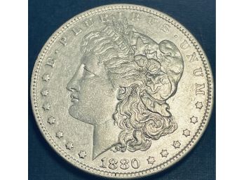 1880-O MORGAN SILVER DOLLAR COIN - XF!