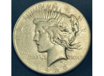 1926-S SILVER PEACE DOLLAR COIN