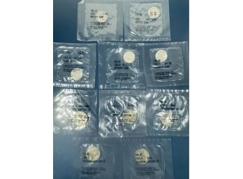 LOT (10) U.S. SILVER COINS- IN ORIGINAL PACKAGING FROM LITTLETON COINS