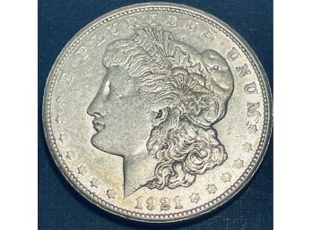 1921-S MORGAN SILVER DOLLAR COIN -XF!