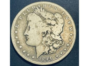 1894-0 MORGAN SILVER DOLLAR COIN