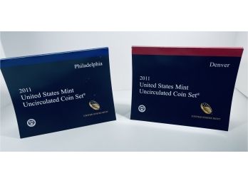 2011 United States P & D Mint Uncirculated Coin Set In Original Government Packaging
