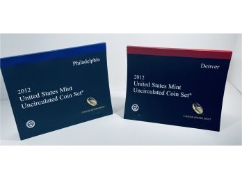 2012 United States P & D Mint Uncirculated Coin Set In Original Government Packaging