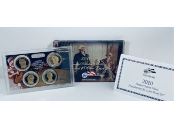2010 UNITED STATES MINT PRESIDENTIAL $1 COIN PROOF SET