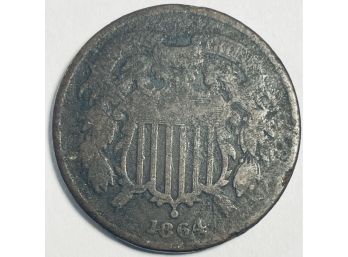 1864 TWO CENT COIN