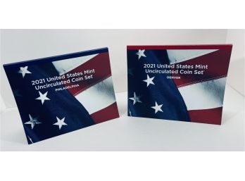 2021 United States P & D Mint Uncirculated Coin Set In Original Government Packaging