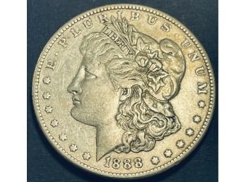 1888 MORGAN SILVER DOLLAR COIN -XF