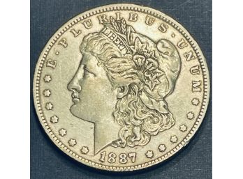 1887-O MORGAN SILVER DOLLAR COIN - XF
