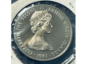 1981 BRITISH VIRGIN ISLANDS PROOF COIN