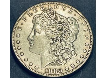 1880 MORGAN SILVER DOLLAR COIN
