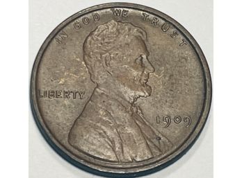 1909 VDB LINCOLN WHEAT PENNY CENT