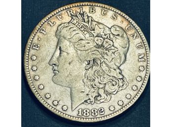 1882-O MORGAN SILVER DOLLAR COIN