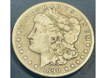 1890-CC MORGAN SILVER DOLLAR COIN - KEY DATE!