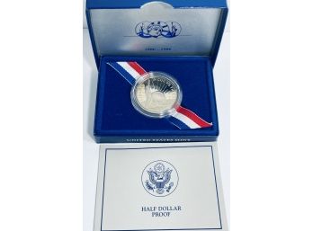 1986 US LIBERTY HALF DOLLAR PROOF COIN IN BOX - OGP