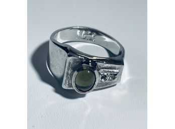 ESPO SIGNED STERLING SILVER UNISEX RING - SIZE 11