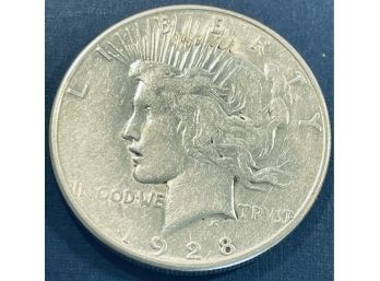 1928-S SILVER PEACE DOLLAR COIN