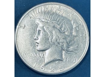 1925-S PEACE SILVER DOLLAR COIN