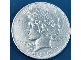 1926-D PEACE SILVER DOLLAR COIN - SEMI-KEY DATE