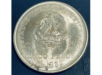 MEXICO 5 PESO SILVER COIN