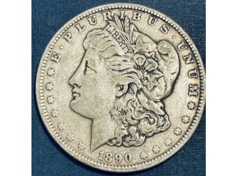 1890 MORGAN SILVER DOLLAR COIN