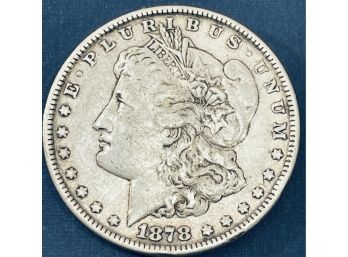 1878 MORGAN SILVER DOLLAR COIN