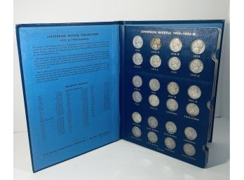 LOT (71) JEFFERSON NICKEL COINS -1938-1964- IN WHITMAN COIN FOLDER - 11 WAR NICKELS INCLUDED! FULL ALBUM!