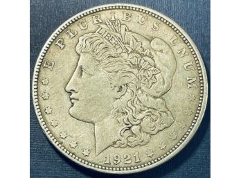 1921-O MORGAN SILVER DOLLAR COIN