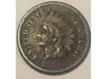 1882 INDIAN HEAD CENT PENNY COIN