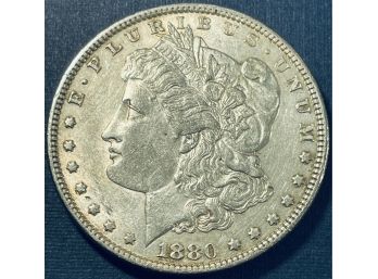 1880-O MORGAN SILVER DOLLAR COIN
