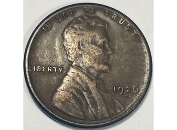 1926-S LINCOLN WHEAT CENT PENNY  - SEMI-KEY DATE
