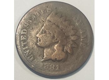 1881 INDIAN HEAD CENT PENNY COIN