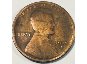 1915-D LINCOLN WHEAT CENT PENNY COIN