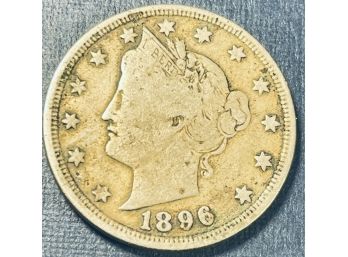 1896 LIBERTY HEAD NICKEL COIN