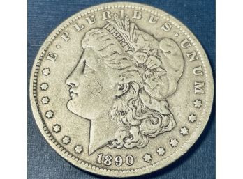 1890-O MORGAN SILVER DOLLAR COIN